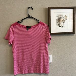 🍋SALE🍋Ralph Lauren Polo Pink Stripped Size Small